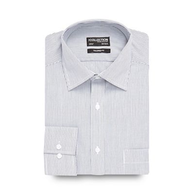 The Collection Big and tall blue fine striped tailored shirt